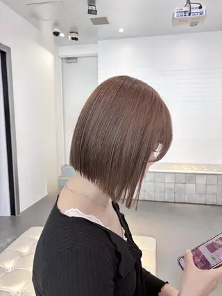 ミディアム カラー ヘアアレンジ 🎀モテ暖色× エクステ🎀あかりのヘアスタイル