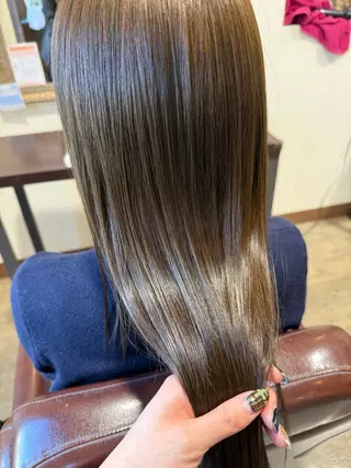 カラー 一宮　　透明感カラー 髪質改善　ヘッドスパのヘアスタイル
