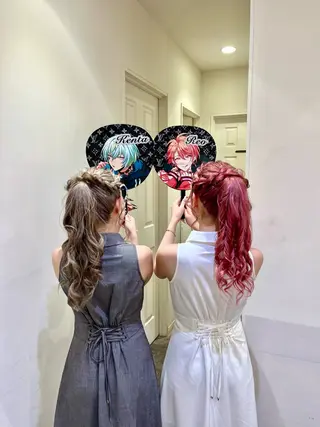 ヘアアレンジ エクステ🎀 暖色カラー🎀amiのヘアスタイル