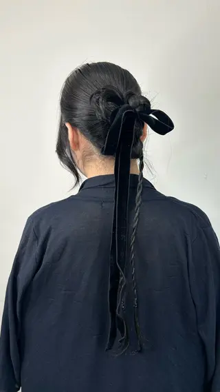 ロング カラー ヘアアレンジ レイヤーカット×髪質 改善🇰🇷シオリのヘアスタイル