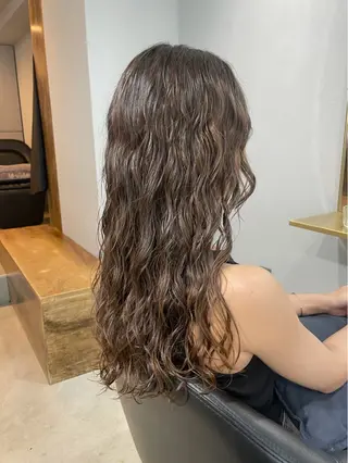 ロング パーマ 【表参道】Ruri デジタルパーマのヘアスタイル