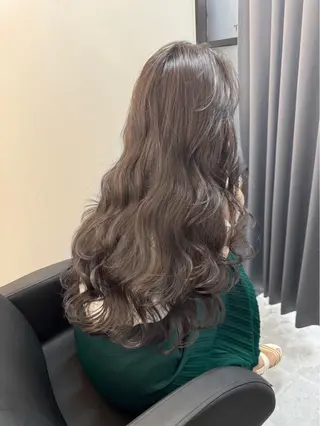 ロング コテ巻き風パーマ 🦋にこ🦋のヘアスタイル