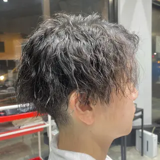 パーマ メンズ わたなべ りょうのヘアスタイル