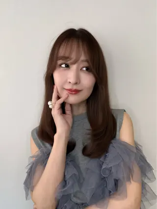 ロング HINA🫧顔まわり /レイヤーカットのヘアスタイル