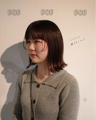 ミディアム カラー 安藤 結花のヘアスタイル