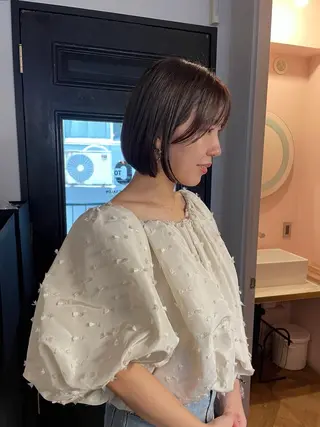 ショート カラー ボブ/ミディアム RIONAのヘアスタイル