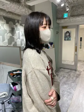 セミロング 宮田海聖 ナチュラル/美髪のヘアスタイル