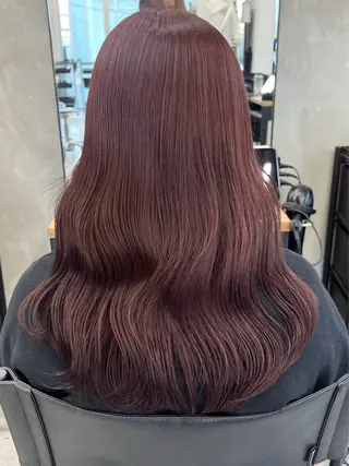 セミロング 暖色カラー/レイヤー カット☁️MEI☁️のヘアスタイル