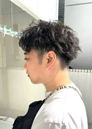 ショート パーマ メンズ 王子田 隼のヘアスタイル
