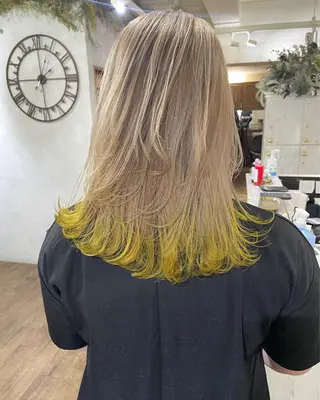 ミディアム カラー 遠藤 拓馬のヘアスタイル