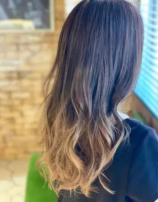 ロング カラー 北川 拓也のヘアスタイル