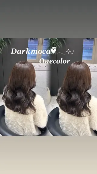 カラー Wカラー┆ブラウン ┆うる艶┆ゆうはのヘアスタイル