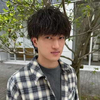 ショート パーマ メンズ 亀井隆汰/メンズ専門 パーマ特化美容師のヘアスタイル