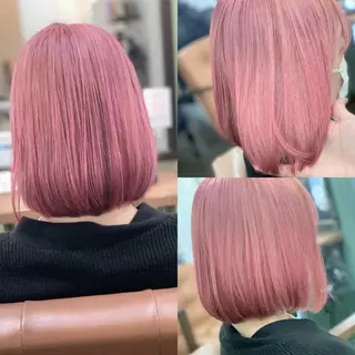 ショート ブリーチ毛に縮毛矯正 ✨カラー✨山田 正幸のヘアスタイル