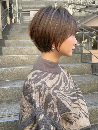 ショート 博多ベージュ 🐻松井傑のヘアスタイル