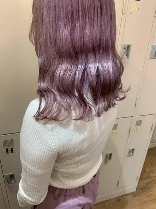 セミロング カラー ヘアアレンジ 代表🎀 ふわモテ愛 され髪🩷yumiのヘアスタイル