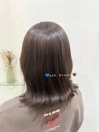 ミディアム カラー 透明感カラー🧁🩰 🫧仲松良菜🎀のヘアスタイル