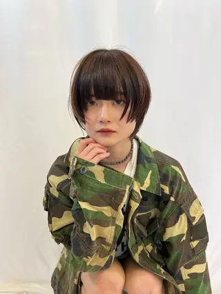 ショート 小谷野 真優のヘアスタイル