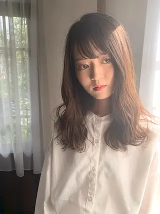 ロング カラー パーマ ヘアアレンジ キッズ マツエク・マツパ レイヤー＆カラー 人気美容師倉崎涼のヘアスタイル