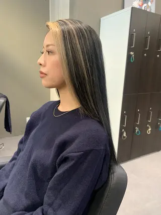 カラー 酸性ストレート 髪質改善のヘアスタイル