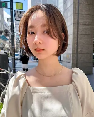 セミロング カラー 🌱小顔ヘア/ボブ ミディアム/双葉🌱のヘアスタイル