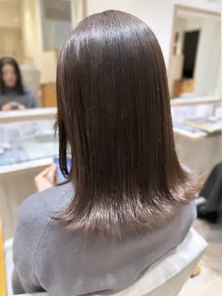 ミディアム カラー 縮毛矯正モデル募集中 ℳ𝓸ℳ𝓸のヘアスタイル