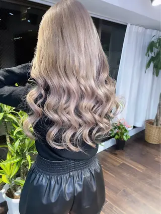 ロング カラー ヘアアレンジ 髪質改善/レイヤー 縮毛矯正/ケラチン耀のヘアスタイル