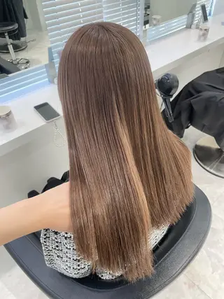カラー 🤍ブリーチなし ブラウンhimi🤍のヘアスタイル