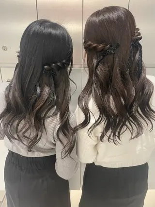ヘアアレンジ ヘアセット🎀耳つぼ 👂💎MONAMIのヘアスタイル