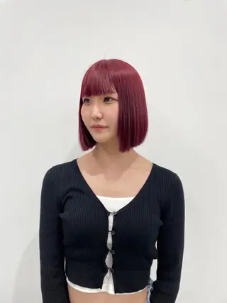 ミディアム カラー 履歴修正屋さん／ ブロンド／ホワイトのヘアスタイル