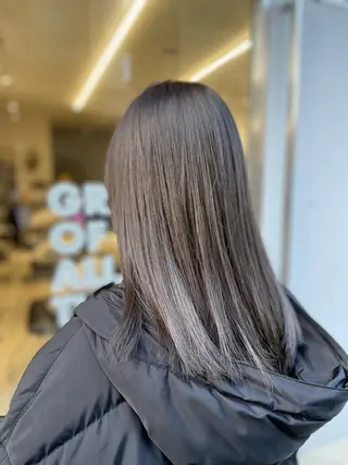 セミロング カラー 髪質改善/茅ヶ崎 マツモト リョウのヘアスタイル