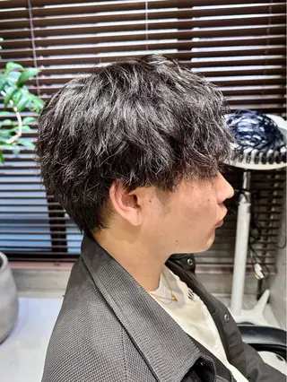 ショート パーマ メンズ 横浜/メンズ特化/ Farbe/田中颯斗のヘアスタイル