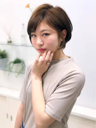 ショート カラー ディレクター ノナカのヘアスタイル