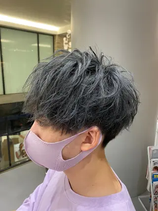 ショート カラー メンズ 梅田茶屋町メンズ 専門美容師 山元一平のヘアスタイル