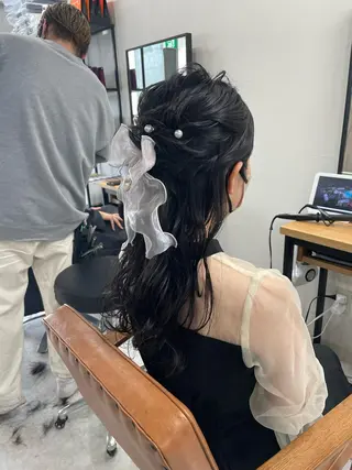 ヘアアレンジ メンズモテパーマ💙 fuwaのヘアスタイル