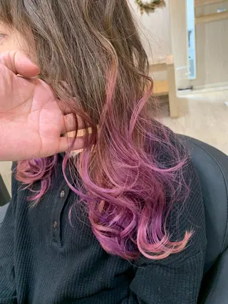 セミロング カラー パーマ ヘアアレンジ ネイル マツエク・マツパ nico【代表】 市川 拓也のヘアスタイル
