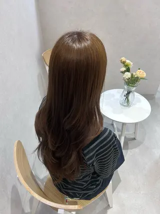 ロング Mao 🎀bob Oliveカラー🌿のヘアスタイル
