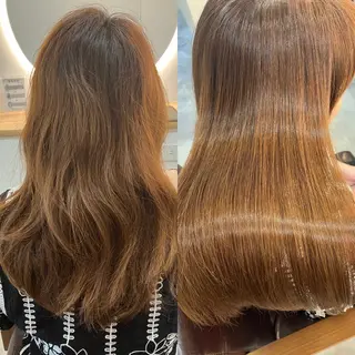 ロング カラー ヘアアレンジ キッズ 横浜関内髪質改善 re:Magoのヘアスタイル