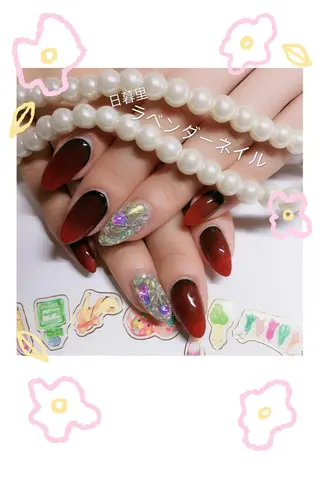 ネイル ラベンダー💖日暮里 ルル💖ネイルのネイルデザイン