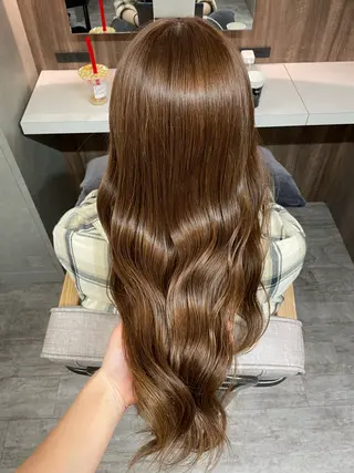 ロング カラー 森木 遥香のヘアスタイル
