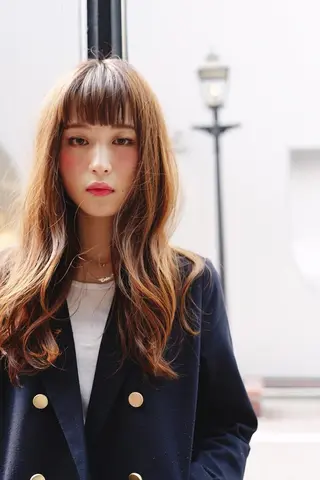 ロング 江崎 わか子のヘアスタイル