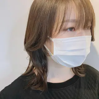 ミディアム 髪質改善 髪質改善カラーゆうひのヘアスタイル