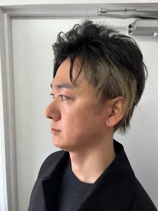 ショート カラー メンズ 久木原 ゆりのヘアスタイル