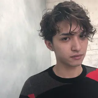 ショート パーマ メンズ ORIKA 美容室のヘアスタイル