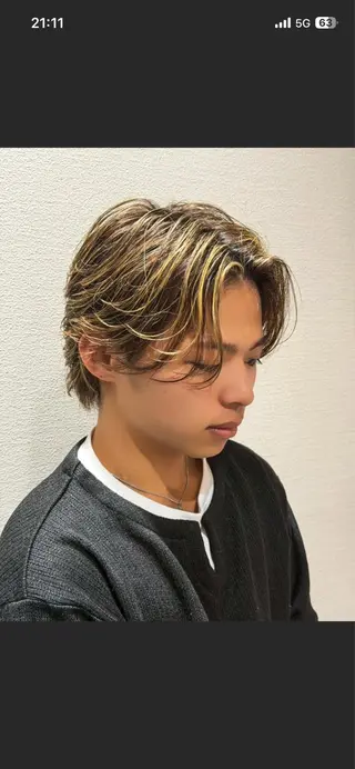 メンズ メンズ🫧ハイトーン 池田梨紗のヘアスタイル