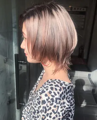 ショート カラー 🧡色落ちまで2度綺 麗なカラー🧡ヨシキのヘアスタイル
