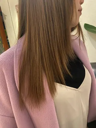 ロング カラー 西田 莉緒のヘアスタイル