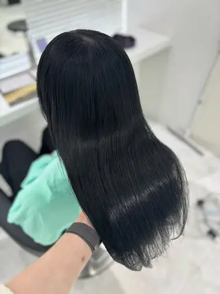 ロング カラー 流行りの透明感カラー ×縮毛矯正🤍ユウのヘアスタイル