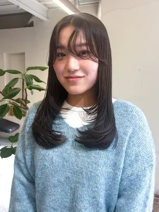 ロング カラー Masena所属・💎韓国風レイヤー /ボブ💎Namiのヘアスタイル