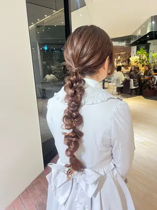ロング ヘアアレンジ マンツーマン 縮毛矯正/マユコのヘアスタイル
